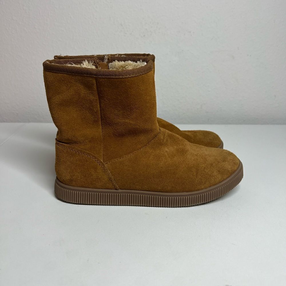 Cat & Jack Suede Zipped Boots Girls Size 5